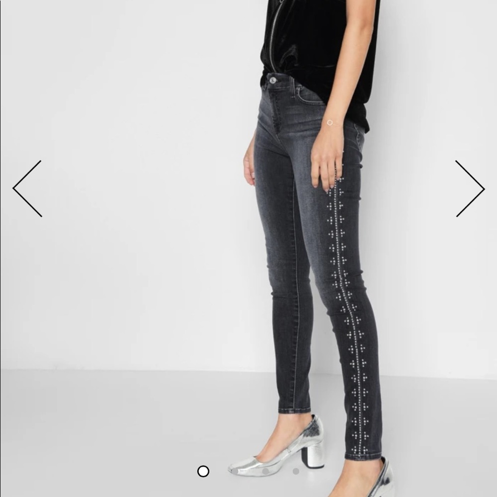 7 for All Mankind Ankle Skinny with Studs
